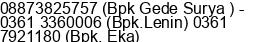 Nomor ponsel Tn. Bapak. Gade Surya Gunung di Denpasar